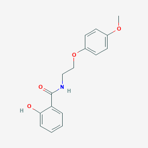 molecular formula C16H17NO4 B270657 2-hydroxy-N-[2-(4-methoxyphenoxy)ethyl]benzamide 