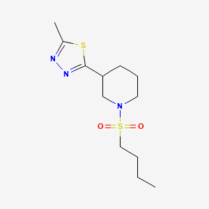 2-(1-(Butylsulfonyl)piperidin-3-yl)-5-methyl-1,3,4-thiadiazole