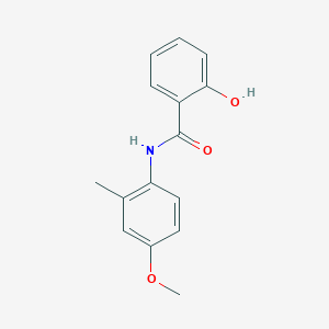 molecular formula C15H15NO3 B270658 2-hydroxy-N-(4-methoxy-2-methylphenyl)benzamide 