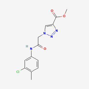 methyl 1-{[(3-chloro-4-methylphenyl)carbamoyl]methyl}-1H-1,2,3-triazole-4-carboxylate