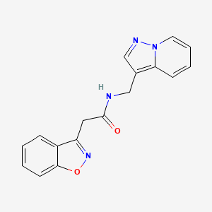 2-(benzo[d]isoxazol-3-yl)-N-(pyrazolo[1,5-a]pyridin-3-ylmethyl)acetamide