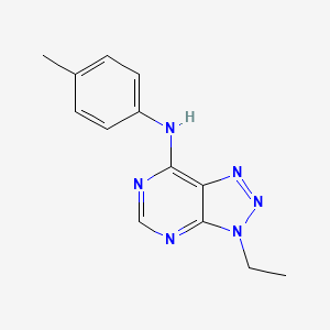 molecular formula C13H14N6 B2706604 3-ethyl-N-(4-methylphenyl)triazolo[4,5-d]pyrimidin-7-amine CAS No. 899974-96-0