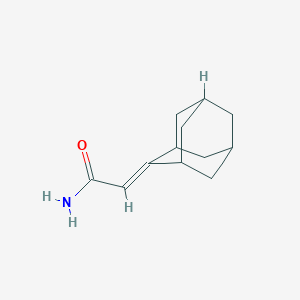 molecular formula C12H17NO B270661 2-Tricyclo[3.3.1.1~3,7~]dec-2-ylideneacetamide 