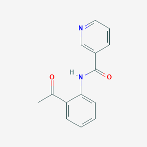 molecular formula C14H12N2O2 B270664 N-(2-acetylphenyl)nicotinamide 