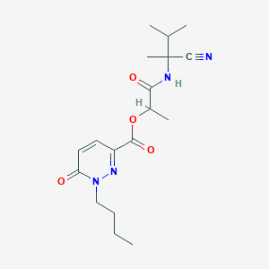 1-[(1-Cyano-1,2-dimethylpropyl)carbamoyl]ethyl 1-butyl-6-oxo-1,6-dihydropyridazine-3-carboxylate