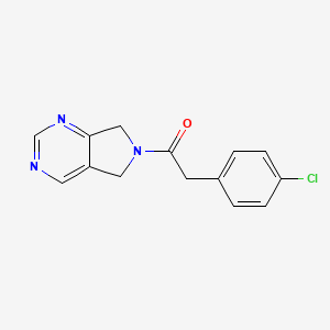 2-(4-chlorophenyl)-1-(5H-pyrrolo[3,4-d]pyrimidin-6(7H)-yl)ethanone