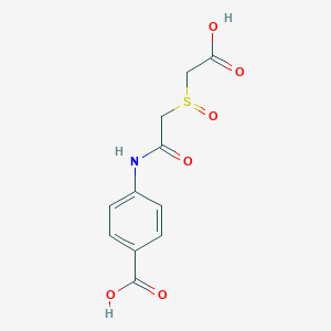 4-({2-[(Carboxymethyl)sulfinyl]acetyl}amino)benzenecarboxylic acid