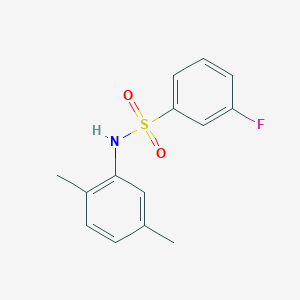 molecular formula C14H14FNO2S B270667 N-(2,5-dimethylphenyl)-3-fluorobenzenesulfonamide 