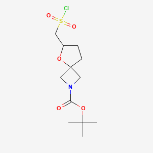 Tert-butyl 6-(chlorosulfonylmethyl)-5-oxa-2-azaspiro[3.4]octane-2-carboxylate