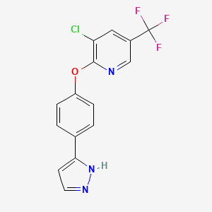 3-chloro-5-(trifluoromethyl)-2-pyridinyl 4-(1H-pyrazol-3-yl)phenyl ether