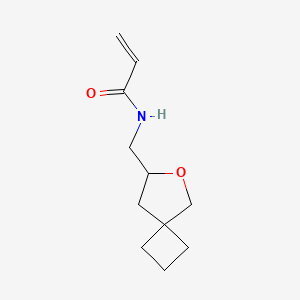 molecular formula C11H17NO2 B2706683 N-(6-Oxaspiro[3.4]octan-7-ylmethyl)prop-2-enamide CAS No. 2224269-52-5