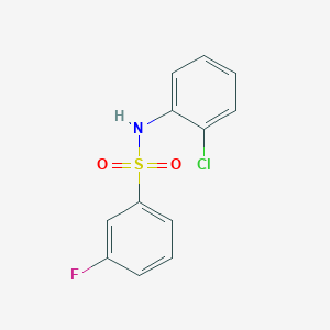 molecular formula C12H9ClFNO2S B270669 N-(2-chlorophenyl)-3-fluorobenzenesulfonamide 