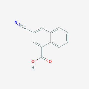 molecular formula C12H7NO2 B2706704 3-cyanonaphthalene-1-carboxylic Acid CAS No. 3839-18-7