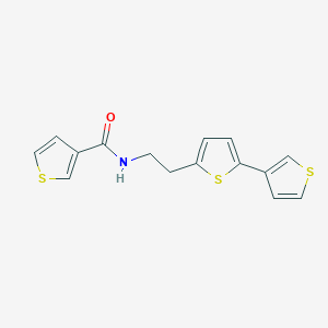 N-(2-([2,3'-bithiophen]-5-yl)ethyl)thiophene-3-carboxamide