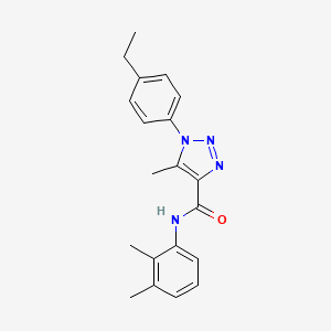 molecular formula C20H22N4O B2706710 N-(2,3-dimethylphenyl)-1-(4-ethylphenyl)-5-methyl-1H-1,2,3-triazole-4-carboxamide CAS No. 866872-85-7