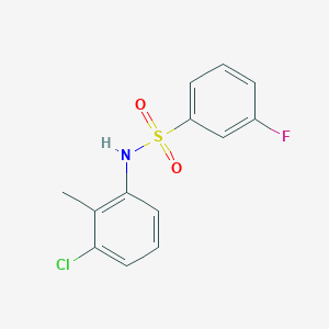 molecular formula C13H11ClFNO2S B270672 N-(3-chloro-2-methylphenyl)-3-fluorobenzenesulfonamide 