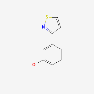 molecular formula C10H9NOS B2706720 3-(3-Methoxyphenyl)-1,2-thiazole CAS No. 49603-02-3