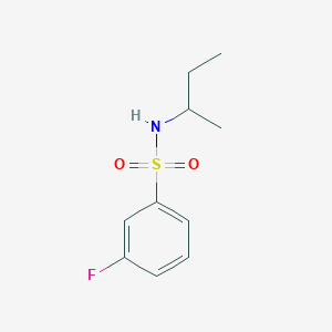 molecular formula C10H14FNO2S B270674 N-(sec-butyl)-3-fluorobenzenesulfonamide 
