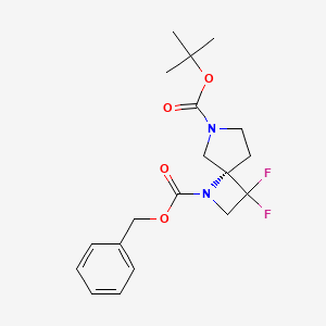 1-Benzyl 6-(tert-butyl) 3,3-difluoro-1,6-diazaspiro[3.4]octane-1,6-dicarboxylate