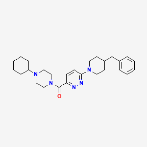 (6-(4-Benzylpiperidin-1-yl)pyridazin-3-yl)(4-cyclohexylpiperazin-1-yl)methanone