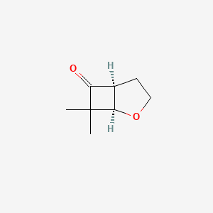 molecular formula C8H12O2 B2706773 (1R,5S)-7,7-Dimethyl-2-oxabicyclo[3.2.0]heptan-6-one CAS No. 1932054-28-8