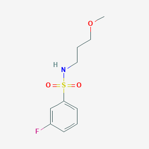 molecular formula C10H14FNO3S B270678 3-fluoro-N-(3-methoxypropyl)benzenesulfonamide 