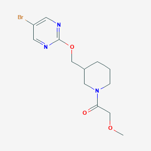 1-[3-[(5-Bromopyrimidin-2-yl)oxymethyl]piperidin-1-yl]-2-methoxyethanone