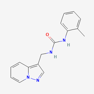 molecular formula C16H16N4O B2706787 1-(Pyrazolo[1,5-a]pyridin-3-ylmethyl)-3-(o-tolyl)urea CAS No. 1396847-48-5