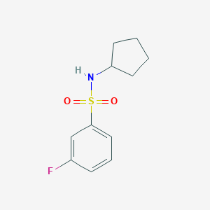 N-cyclopentyl-3-fluorobenzenesulfonamide