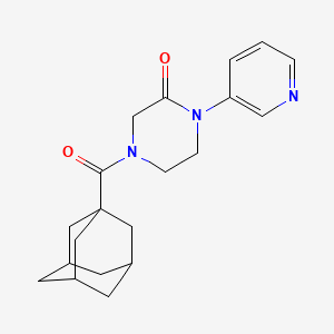 molecular formula C20H25N3O2 B2706799 4-(Adamantane-1-carbonyl)-1-(pyridin-3-yl)piperazin-2-one CAS No. 2097926-69-5