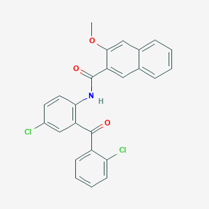 N-(4-chloro-2-(2-chlorobenzoyl)phenyl)-3-methoxy-2-naphthamide