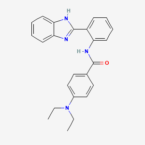 molecular formula C24H24N4O B2706825 N-[2-(1H-benzimidazol-2-yl)phenyl]-4-(diethylamino)benzamide CAS No. 477537-40-9