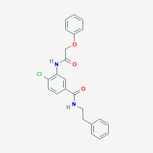 4-chloro-3-[(phenoxyacetyl)amino]-N-(2-phenylethyl)benzamide