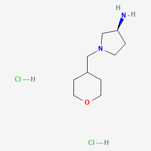 molecular formula C10H22Cl2N2O B2706852 (S)-1-(Oxan-4-ylmethyl)pyrrolidin-3-amine dihydrochloride CAS No. 1286209-15-1