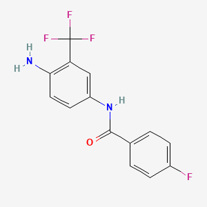 N-[4-amino-3-(trifluoromethyl)phenyl]-4-fluorobenzamide