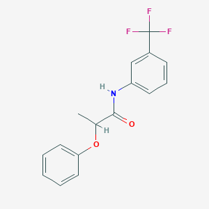 molecular formula C16H14F3NO2 B270686 2-phenoxy-N-[3-(trifluoromethyl)phenyl]propanamide 