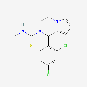 molecular formula C15H15Cl2N3S B2706868 1-(2,4-dichlorophenyl)-N-methyl-3,4-dihydropyrrolo[1,2-a]pyrazine-2(1H)-carbothioamide CAS No. 393825-20-2
