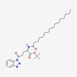 molecular formula C31H50N4O4 B2706875 Palm-L-Glu(Bt)-OtBu CAS No. 2389064-51-9