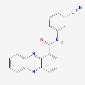 molecular formula C20H12N4O B2706877 N-(3-氰苯基)苯并嗪-1-甲酰胺 CAS No. 923234-04-2