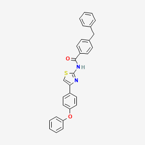 4-benzyl-N-[4-(4-phenoxyphenyl)-1,3-thiazol-2-yl]benzamide