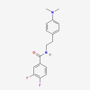 molecular formula C17H18F2N2O B2706890 N-(4-(二甲基氨基)苯乙基)-3,4-二氟苯甲酰胺 CAS No. 953170-24-6