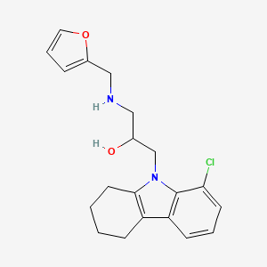 B2706893 1-(8-chloro-1,2,3,4-tetrahydro-9H-carbazol-9-yl)-3-[(furan-2-ylmethyl)amino]propan-2-ol CAS No. 942881-31-4