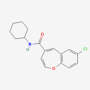 molecular formula C17H18ClNO2 B2706894 7-氯-N-环己基-1-苯并噁啶-4-甲酰胺 CAS No. 950334-26-6