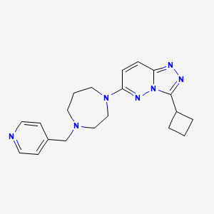 molecular formula C20H25N7 B2706895 3-Cyclobutyl-6-[4-(pyridin-4-ylmethyl)-1,4-diazepan-1-yl]-[1,2,4]triazolo[4,3-b]pyridazine CAS No. 2379987-11-6