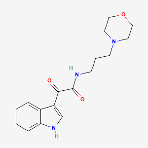 molecular formula C17H21N3O3 B2706907 2-(1H-indol-3-yl)-N-(3-morpholinopropyl)-2-oxoacetamide CAS No. 327983-02-8