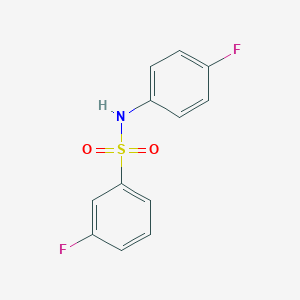 molecular formula C12H9F2NO2S B270691 3-fluoro-N-(4-fluorophenyl)benzenesulfonamide 