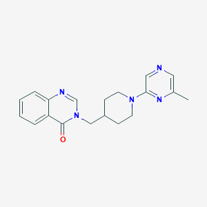 3-[[1-(6-Methylpyrazin-2-yl)piperidin-4-yl]methyl]quinazolin-4-one