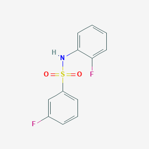 molecular formula C12H9F2NO2S B270692 3-fluoro-N-(2-fluorophenyl)benzenesulfonamide 
