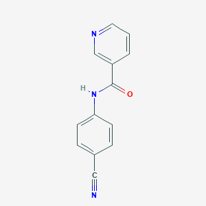 molecular formula C13H9N3O B270694 N-(4-cyanophenyl)nicotinamide 