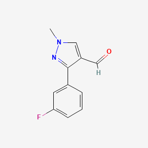 3-(3-fluorophenyl)-1-methyl-1H-pyrazole-4-carbaldehyde